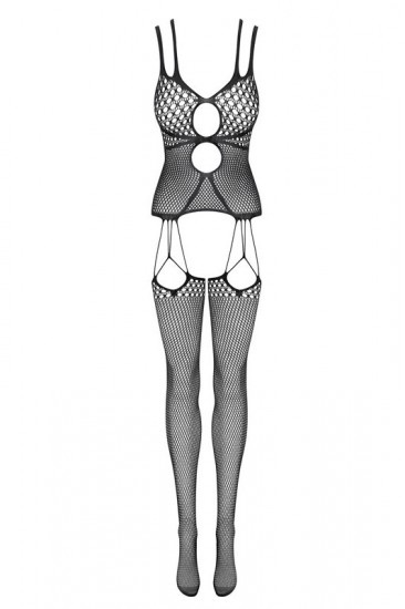Aufregender Bodystocking mit Strumpfhaltern