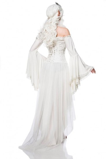 Damen Elf Queen Verkleidung in Weiß