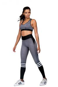 Fitness BH in schwarz/grau