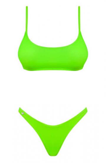 Heißer Bikini in Neongrün von Obsessive