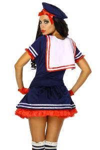 Marine-Kostüm mit Petticoat