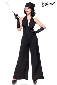 Damen Neckholder Overall mit tiefem Dekolleté