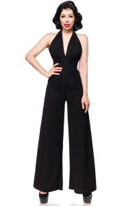 Damen Neckholder Overall mit tiefem Dekolleté