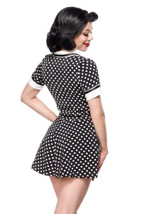 Retro-Jumpsuit mit Matrosenkragen, kurze Ärmel