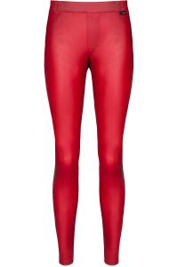 Rote Leggings mit Gesäßtaschen