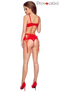 Rotes Straps Dessous-Set Romance