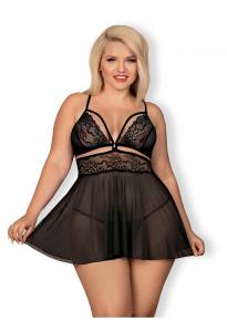 Schönes XXL Babydoll mit Tanga