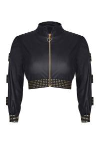 schwarzer kurze Damen Jacke