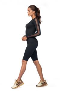 Schwarzes kurze Sports Leggings