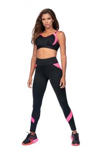 Sport BH in schwarz/pink