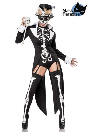 Voodoo Priestess Kostüm mit  Frack