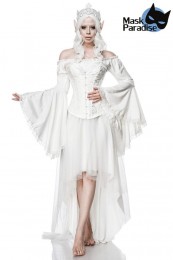 Damen Elf Queen Verkleidung in Weiß